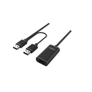 Kabel USB 2.0 A-A przedłużacz 10m aktywny Unitek Y-278