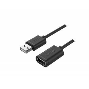 Kabel USB 2.0 A-A przedłużacz 1,5m Unitek Y-C449GBK