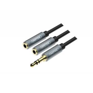 Rozdzielacz mini jack x2 Unitek Y-C956ABK