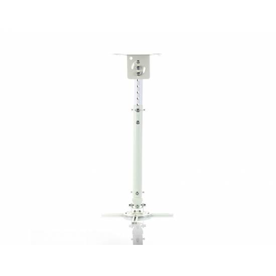 Uchwyt sufitowy do projektora ART P-107W 45-76cm biały skos
