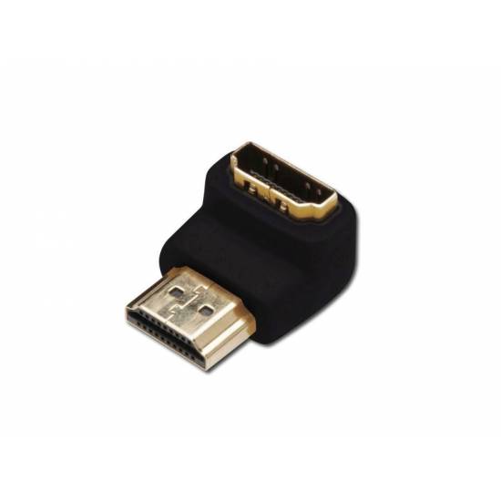 Adapter kątowy HDMI M -> HDMI Ż AK-330502-000-S