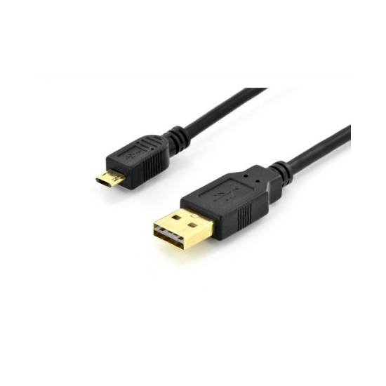 Kabel USB micro USB reversible / dwustronny Assmann AK-300122-018-S 1,8m czarny