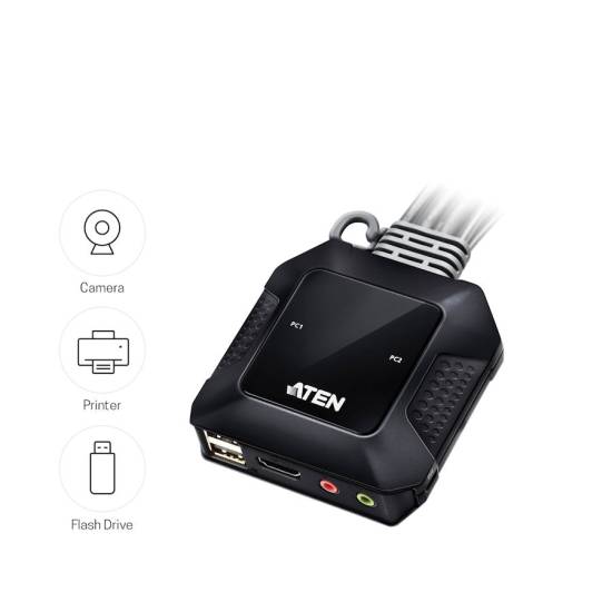 Przełącznik KVM ATEN CS22H HDMI 4K audio