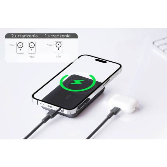 Powerbank 6700mAh magnetyczny USBC 15/20W Aukey PB-MS01
