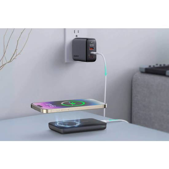 Powerbank 6700mAh magnetyczny USBC 15/20W Aukey PB-MS01