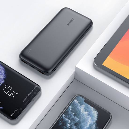 Powerbank 10000mAh USB-C 2xUSB-A 18W Aukey PB-N73S