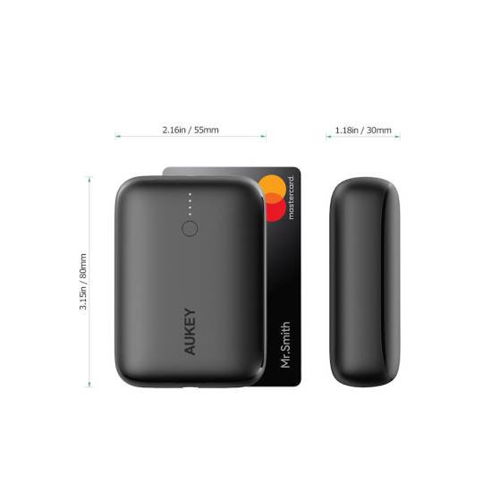 Powerbank 10000mAh mini USB-C PD QC3.0 20W Aukey PB-N83S