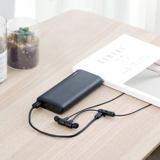 Powerbank 20000mAh 2xUSB-C USB-A do laptopa mini PD 65W QC Aukey PB-Y37