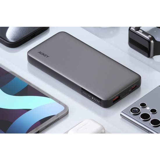 Powerbank 10000mAh USBC PD 30W USBA 22,5W Aukey PB-Y41