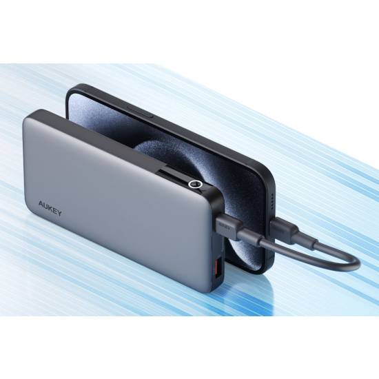Powerbank 10000mAh USBC PD 30W USBA 22,5W Aukey PB-Y41