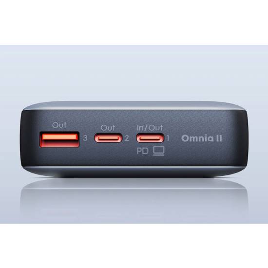 Powerbank 20000mAh 2x USBC PD 65W USBA 18W Aukey PB-Y43