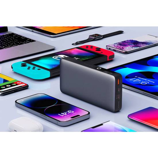 Powerbank 20000mAh 2x USBC PD 65W USBA 18W Aukey PB-Y43