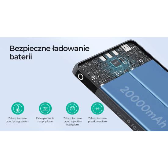 Powerbank 20000mAh 3x USB-C PD 3.0 100W Aukey PB-Y44