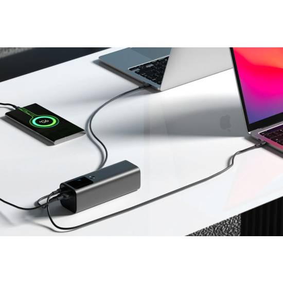 Powerbank 27600mAh 2x USBC, USBA do laptopa 140W Aukey PB-Y45