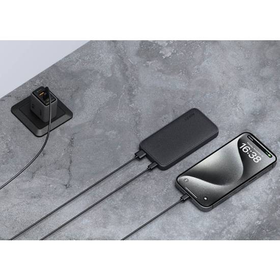 Powerbank 10000mAh USBC 15W USBA Aukey PB-Y46