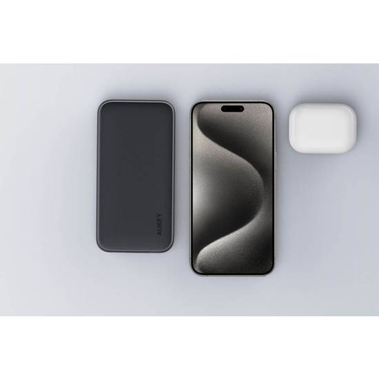 Powerbank 10000mAh USBC 15W USBA Aukey PB-Y46