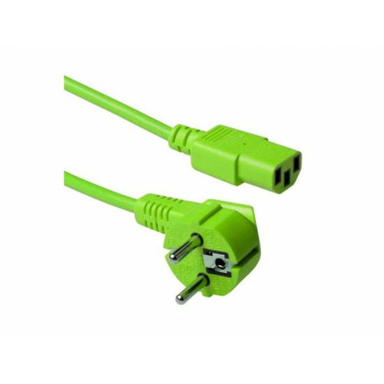 Kabel zasilania C13 - Schuko 3,0m zielony AK5139