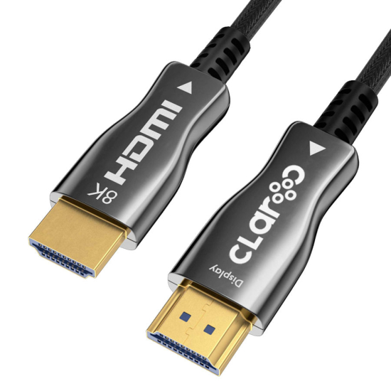 Kabel optyczny HDMI 2.1 AOC 8K oplot 10,0m Claroc PRO-HDMI-21-10M