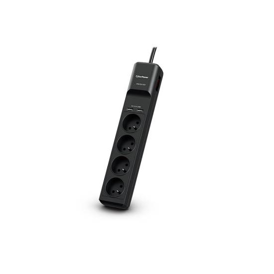 Listwa antyprzepięciowa 4 gniazda + USB x2 CyberPower P0420SUD0-FR 1,8m