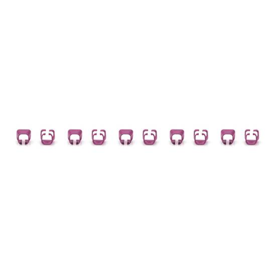Klips do wtyku RJ45 100szt purpurowy Digitus A-CC-MG