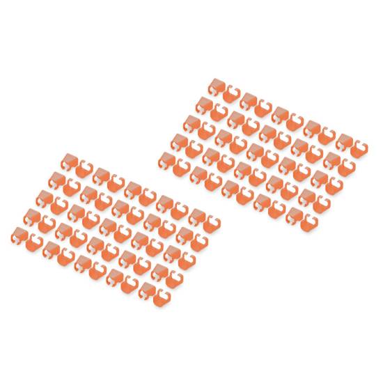 Klips do wtyku RJ45 100szt pomarańczowy Digitus A-CC-O