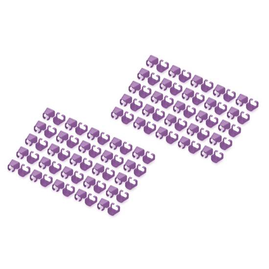 Klips do wtyku RJ45 100szt fioletowy Digitus A-CC-VI