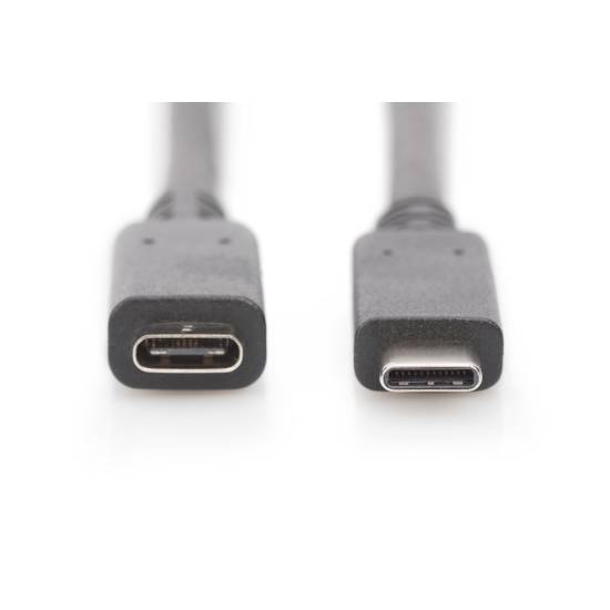 Kabel USB C - USB C 3.1 przedłużacz 0,7m Digitus AK-300210-007-S