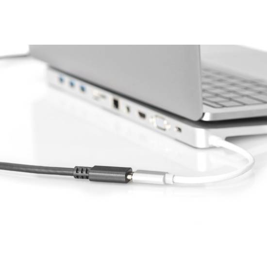 Kabel USB C - USB C 3.1 przedłużacz 0,7m Digitus AK-300210-007-S