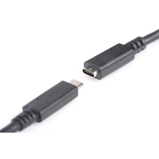 Kabel USB C - USB C 2.0 przedłużacz 1,5m Digitus AK-300210-015-S