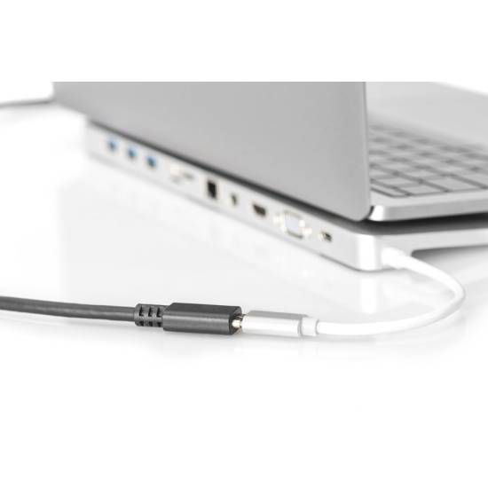 Kabel USB C - USB C 2.0 przedłużacz 1,5m Digitus AK-300210-015-S
