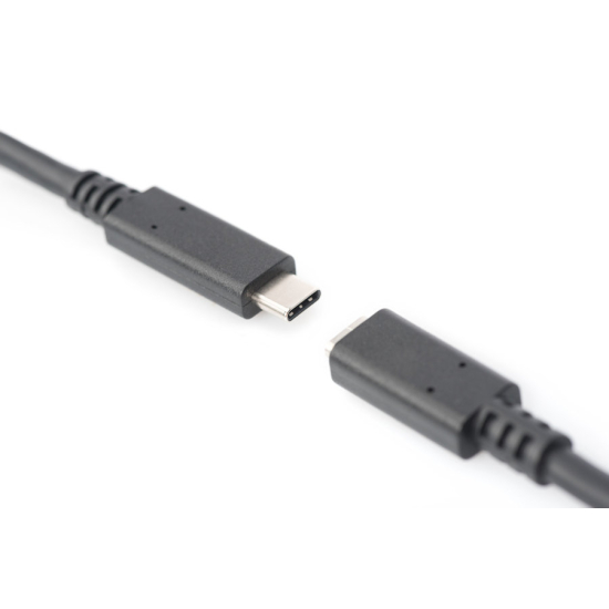 Kabel USB C - USB C 2.0 przedłużacz 2,0m Digitus AK-300210-020-S