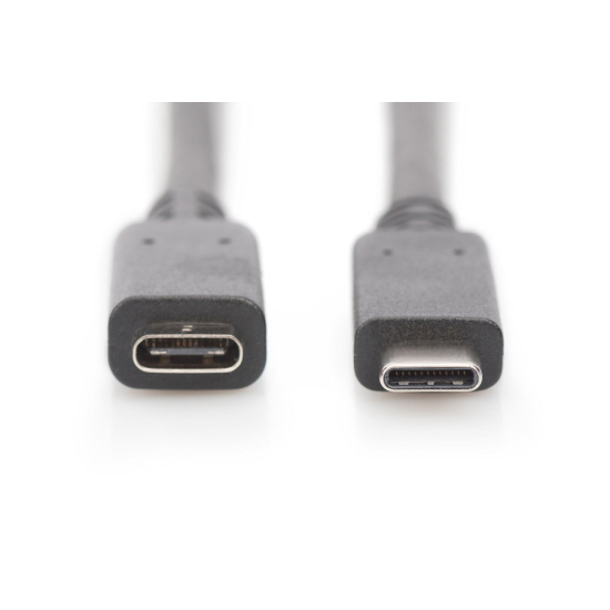 Kabel USB C - USB C 2.0 przedłużacz 2,0m Digitus AK-300210-020-S