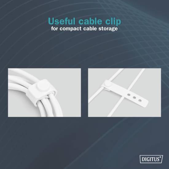 Kabel USB 2.0 USBA - USB-C 60W biały 2,0m silikonowy Digitus AK-300340-020-W
