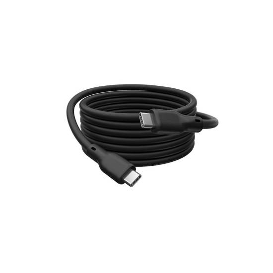 Kabel USB 4.0 Gen3 USB-C - USB-C 240W 40Gbs czarny 0,5m silikonowy Digitus AK-300344-005-S