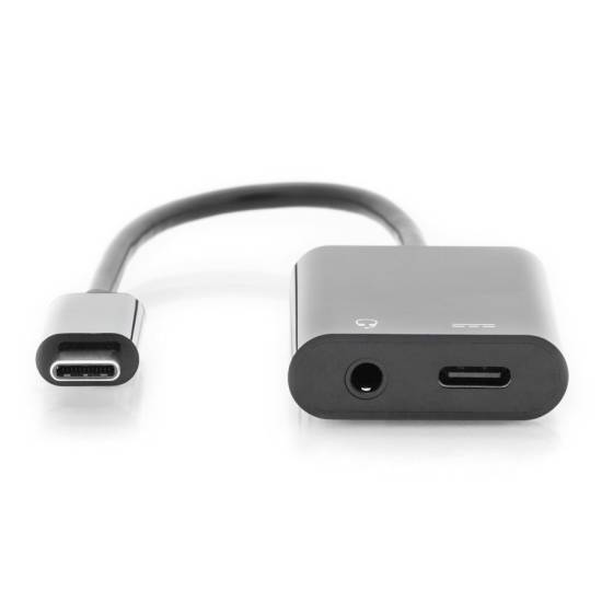 Adapter USB-C -> mini jack i Typ-C 100W Digitus AK-300400-002-S