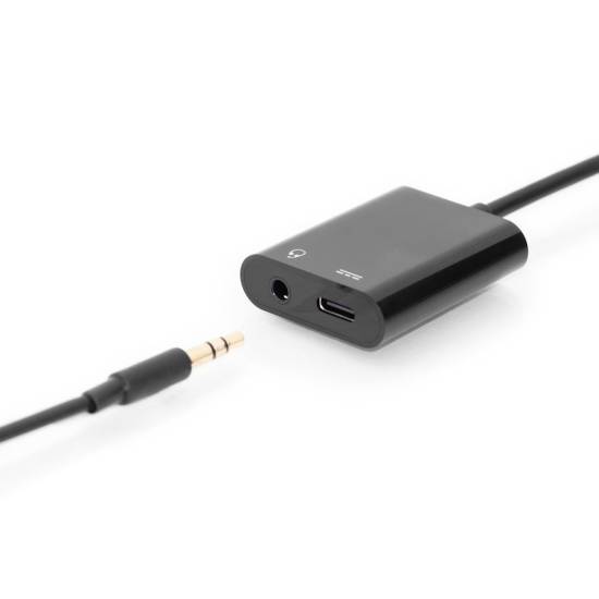 Adapter USB-C -> mini jack i Typ-C 100W Digitus AK-300400-002-S