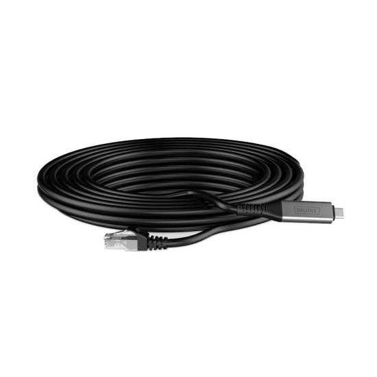 Adapter / karta sieciowa USB-C RJ45 1Gbps kabel 2m Digitus AK-300601-020-S
