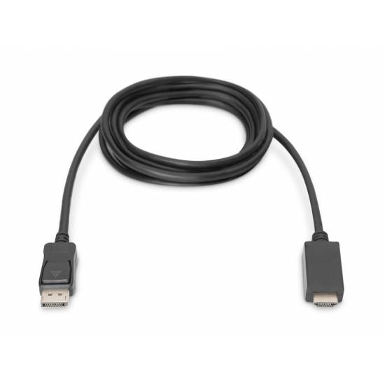 Kabel DisplayPort HDMI 4K@60Hz 1,0m Digitus AK-340303-010-S