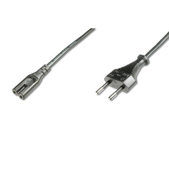 Kabel zasilania C7 - Euro CEE 7/16 1,8m Digitus AK-440104-018-S