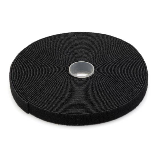 Taśma rzepowa czarna 10m x 15mm rolka Digitus AK-770905-100-S