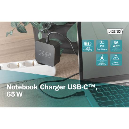 Ładowarka USB C PowerDelivery 65W Digitus DA-10071