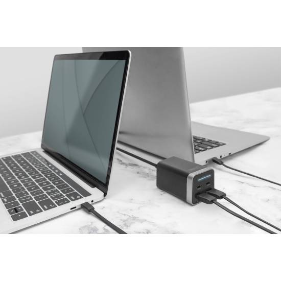Ładowarka sieciowa GaN USB A x2 USB-C x2 PD 65W Digitus DA-10180