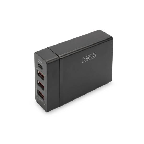 Ładowarka sieciowa GaN USBA x3 USBC x1 PD 72W Digitus DA-10195