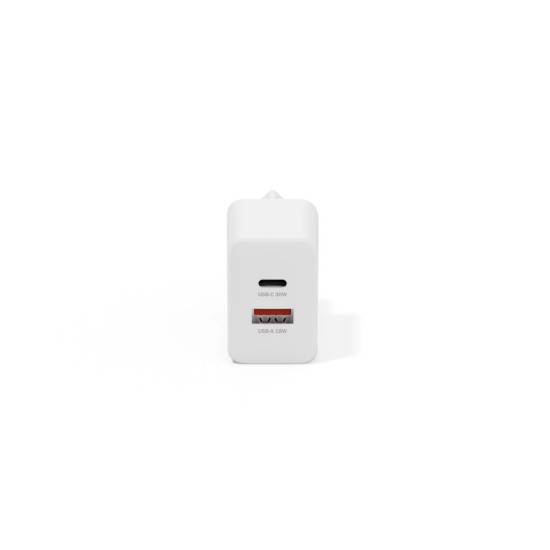 Ładowarka sieciowa zasilacz 30W GaN II USB-A x1 USB-C x1 Digitus DA-10301