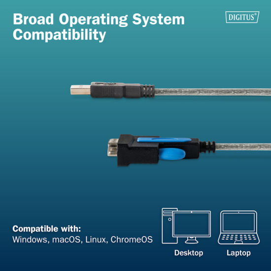 Konwerter USB 2.0 -> RS-232 Digitus DA-70170