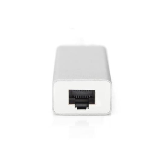 Hub USB-C -> USB 3.0 x3 RJ45 Gigabit Digitus DA-70255
