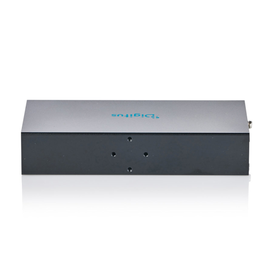 Hub USB 3.2 Gen1 5Gbit/s 7x USB-A host USB-B przemysłowy metalowa obudowa szyna DIN aktywny Digitus DA-70261