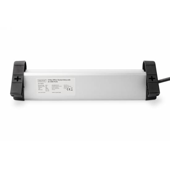 Listwa zasilająca 4-gniazda 2x USB na biurko 1,5m Digitus DA-70614