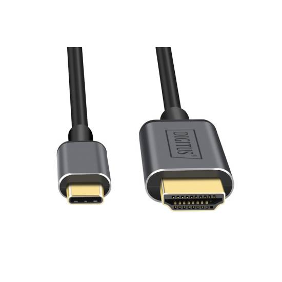 Kabel USB C -> HDMI 4K 30 Hz 1,8m Digitus DA-70821
