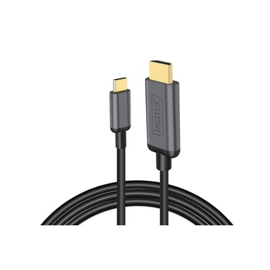 Kabel USB C -> HDMI 4K 30 Hz 1,8m Digitus DA-70821